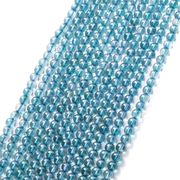 連　ライトアクアオーラ　 丸　 約4mm　浄化　パワーストーン