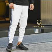 【パンツ】スラブデニム ライン切替 ジョガーパンツ スウェット／SOMEDIFF