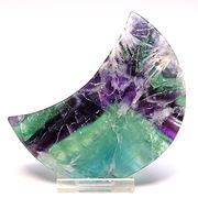 フェザーインフローライト 三日月 彫刻 置物【FOREST 天然石 パワーストーン】