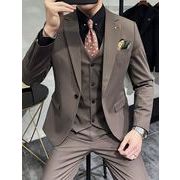 メンズスーツ ビジネススーツ 通勤スーツ 3点セット 紳士服 スーツフォーマル メンズファッション 長袖
