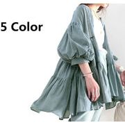 ブラウス レディース トップス カーディガン シフォンシャツ 薄手 おしゃれ