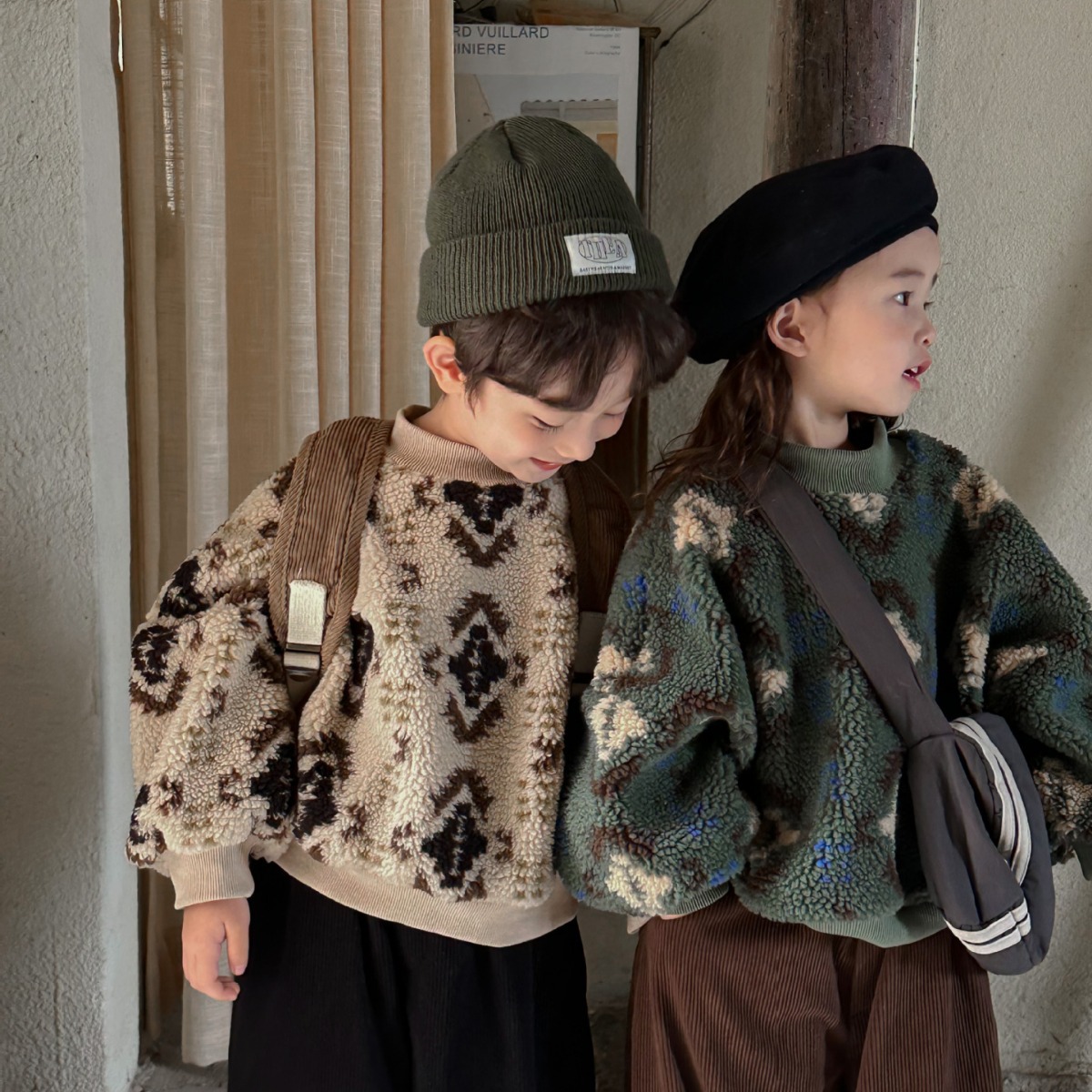 「2024秋冬」子供服★トップス★スウェット★韓国風子供服★2色80cm～140cm