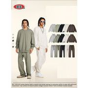 メンズ 裏パイル トレーナー/パーカー 男女兼用 ジョガーパンツ セットアップ 春秋冬 2024新作★全5色