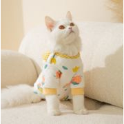 猫服   秋冬   厚手   暖かい   ベスト  かわいい   猫ペット服