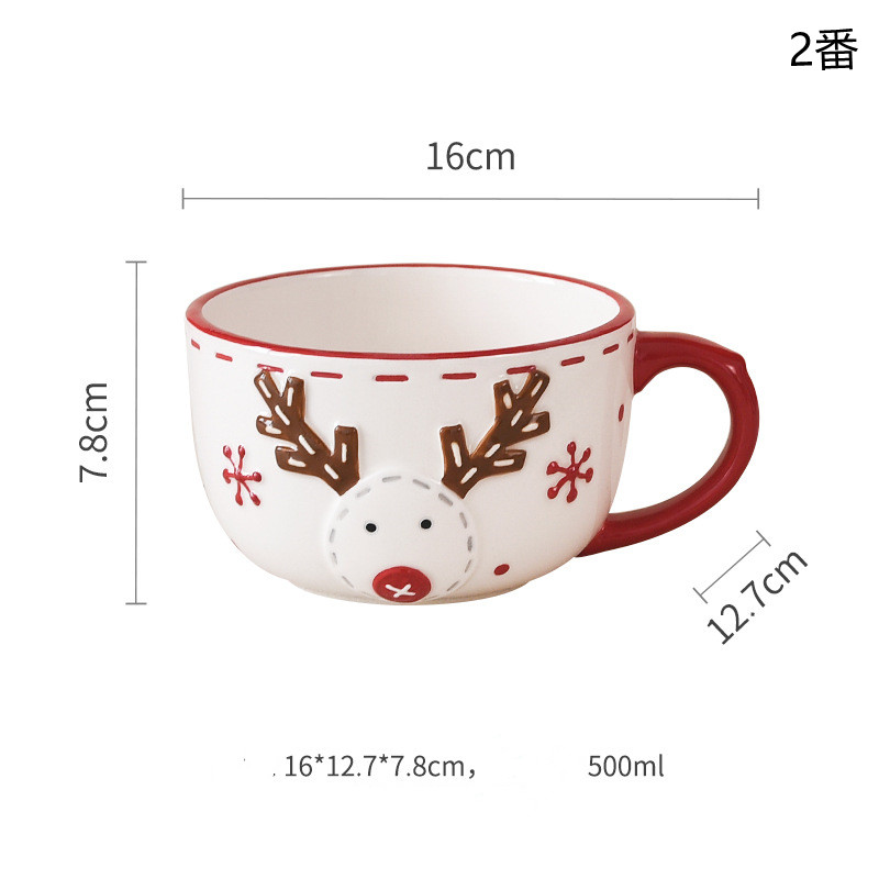 Christmas限定 サンタクロースの食器、皿、カトラリーセット、陶磁器の