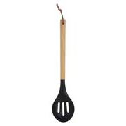 kitchen tools ウッドブラック メッシュスプーン