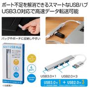 便利な４ｉｎ１ＵＳＢハブ　充電/スマホ/PC/スマホ周辺機器/旅行/持ち運び