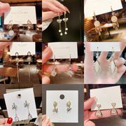 キャツアイピアス フックピアス 花 フープピアス プレゼント 女性 大人 ギフト 誕生日 パーティー 幾何