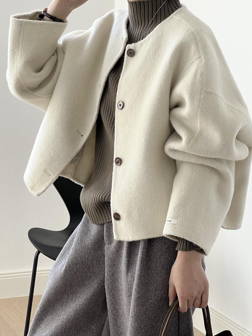 お値下げ2017美品☆ナノユニバース フェイク ムートン ダッフル コート  