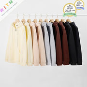 ★全5色★ジップパーカー 裏ボア 前ジップ フード付きパーカー 長袖 チーム服 メンズ レディース 無地