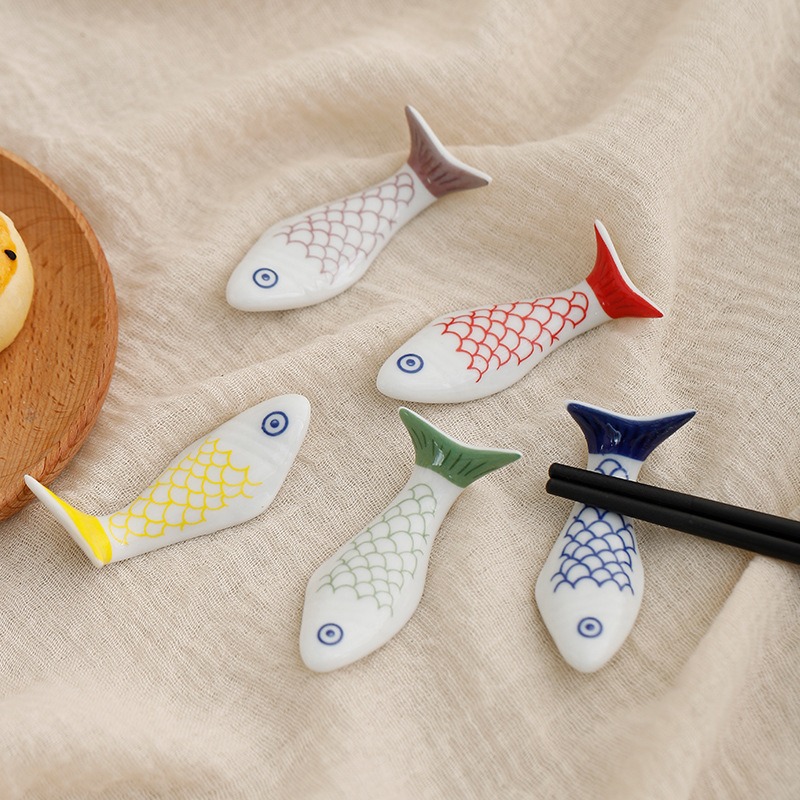 箸置き 魚 フォークレスト 箸置き 箸休め 卓上飾り物 セラミック 和風
