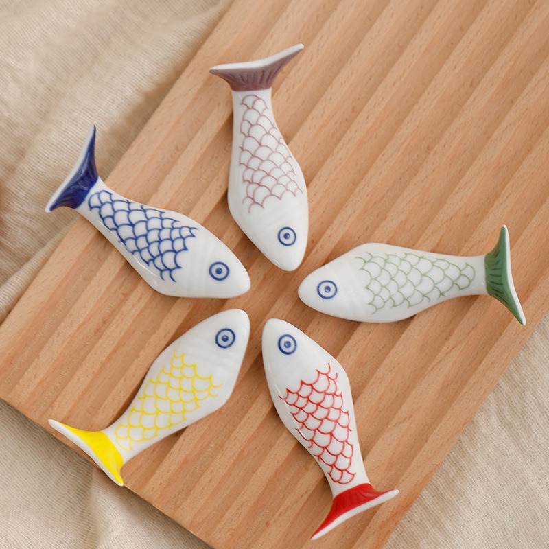 箸置き 魚 フォークレスト 箸置き 箸休め 卓上飾り物 セラミック 和風
