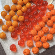 ガラス  ビーズ 穴ありデコパーツDIY ビーズ  デコ素材 手芸材料 チェーンパーツ アクセサリーパーツ