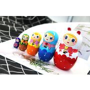 年末年始特別プライス ロシア人形 子供用知育おもちゃ 木製おもちゃ 五段 振り子 ギャザリング