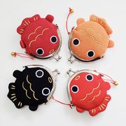 4色　和風　金魚　がま口財布　小銭入れ　小物入れ　金魚ウォレット 　収納袋　金魚雑貨