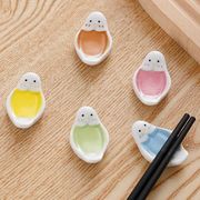 フクロウ 箸置き 箸台 箸枕 はし置き カトラリーレスト 陶器 御洒落 箸休め 和風 可愛い