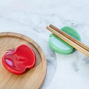 箸置き はしおき リンゴ 果物 陶器 和風 箸台 箸枕 レストラン キッチン 喫茶店 箸ホルダー クリエイティブ