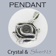 ペンダント-11 / 4-2038  ◆ Silver925 シルバー ペンダント ヘビ 水晶　   N-1102