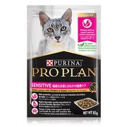 「プロプランキャット パウチ　繊細な皮膚とおなかの健康ケア　やわらかチキン　グレービー仕立て　85g」
