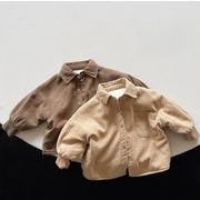 ★2024秋冬子供服★レトロ シンプル カーディガン トレーナー 韓国風子供服 コート 防寒 温かい 男女兼用