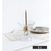 【in bloom】ガラス＆ブラスインセンススタンド (2サイズ) in bloom / インブルーム