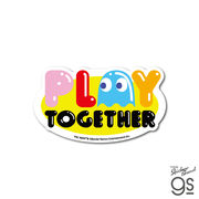 PAC-MAN ダイカットステッカー PLAY TOGETHER パックマン ゲーム game レトロ キャラクター グッズ PAC009