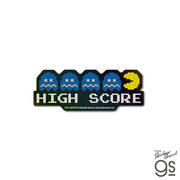 PAC-MAN ホログラムステッカー HIGH SCORE ドット パックマン ゲーム game キャラクター グッズ PAC019