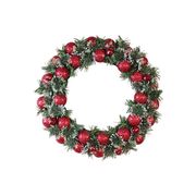 新商品 クリスマスリース 装飾赤いボール&ベル付き
