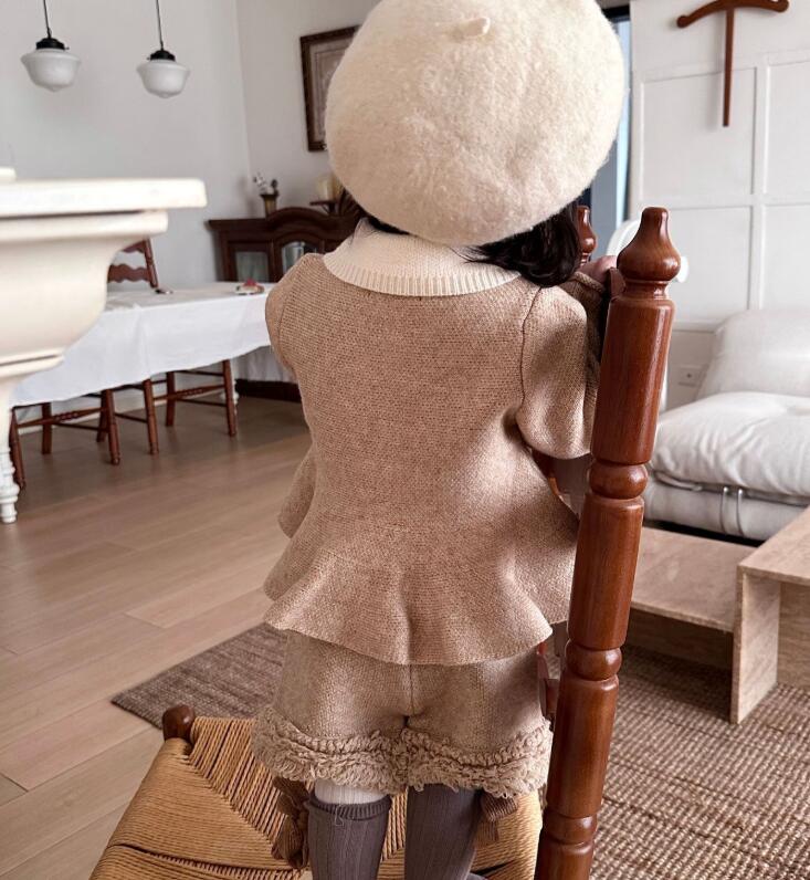 2024新品Cu☆子供服 ニット セットアップ☆73CM～110cm 2色