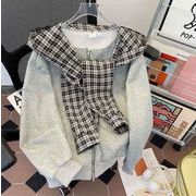 メンズ トップス トレーナー スウェット レイヤード パーカー