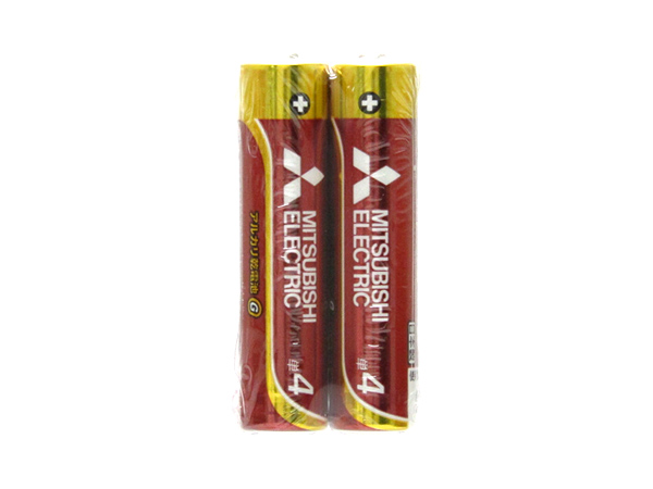 三菱 アルカリ乾電池単4(2本入)日本製LR03GD/2S