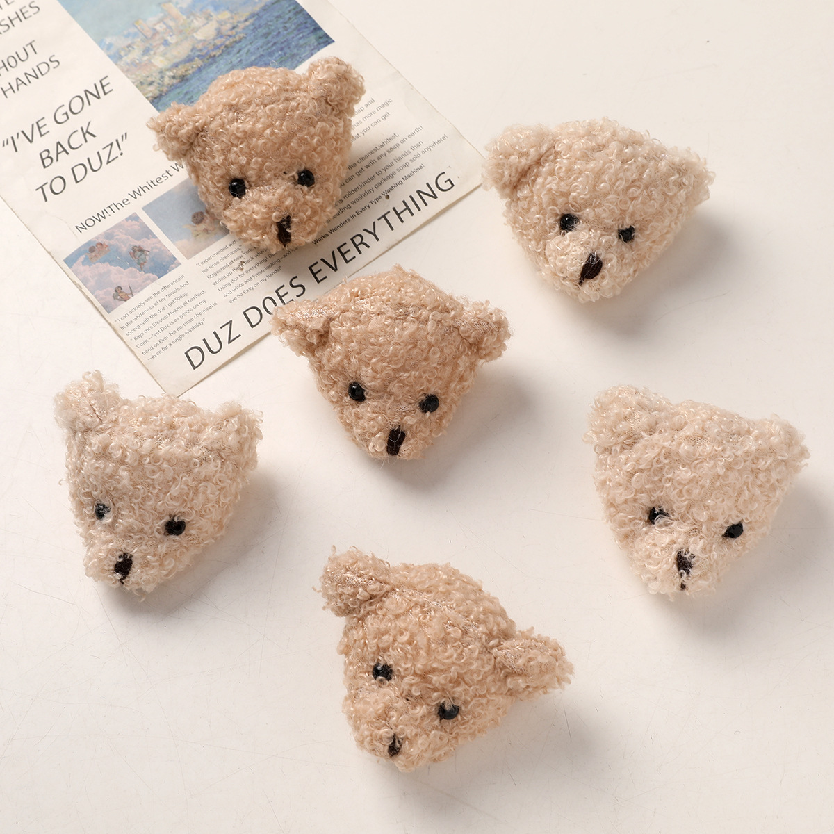 ぬいぐるみ   チャーム  キーホルダーパーツ デコパーツ DIY素材手作りアクセサリ 手芸材料