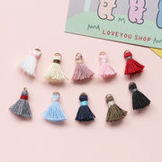 ミニ フリンジ タッセル ハンドメイド タッセルチャーム 糸 ピアス キータッセル アクセサリーパーツ DIY