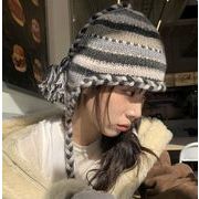 キャップ 小顔効果  帽子  ニット帽子 裏起毛