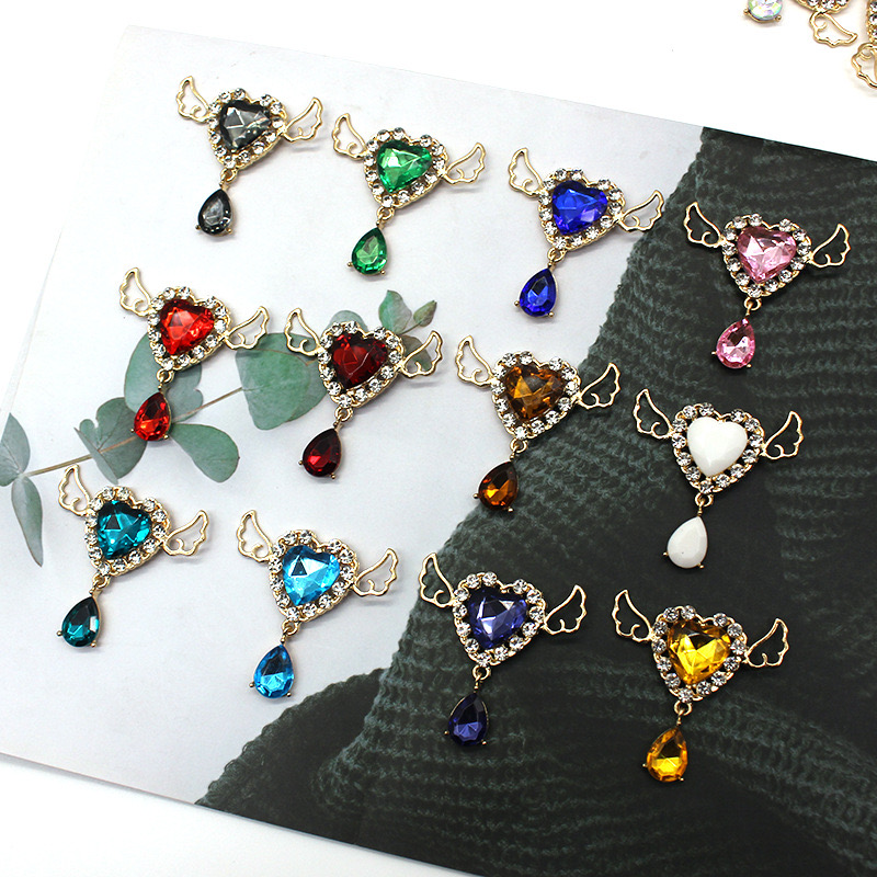 合金パーツ デコパーツ 手芸DIY アクセサリー材料 衣類帽子バッグ装飾 貼り付けパーツ