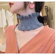 マフラー  付け襟 毛糸 ネックウォーマー  襟