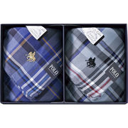 ポロ 先染めハンカチ2枚組 PLM-5051