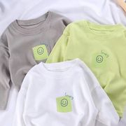 「2024」子供服★トップス★Tシャツ★韓国風子供服★笑顔★3色80cm～160cm
