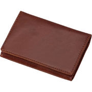 グロワール メモホルダー付名刺入れ 合皮製 GLN1054C ブラウン