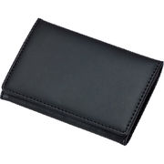 グロワール メモホルダー付名刺入れ 皮製 ブラック GLN1055B