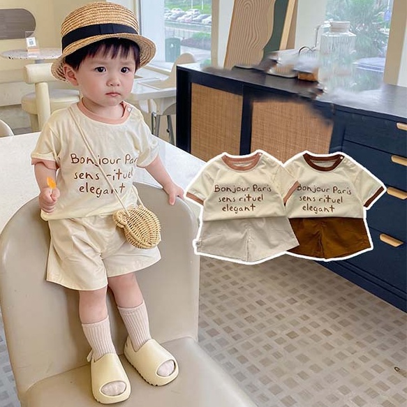 【2023夏】韓国風子供服 ベビー服 キッズ 男女兼用 おしゃれ 半袖 セットアップ