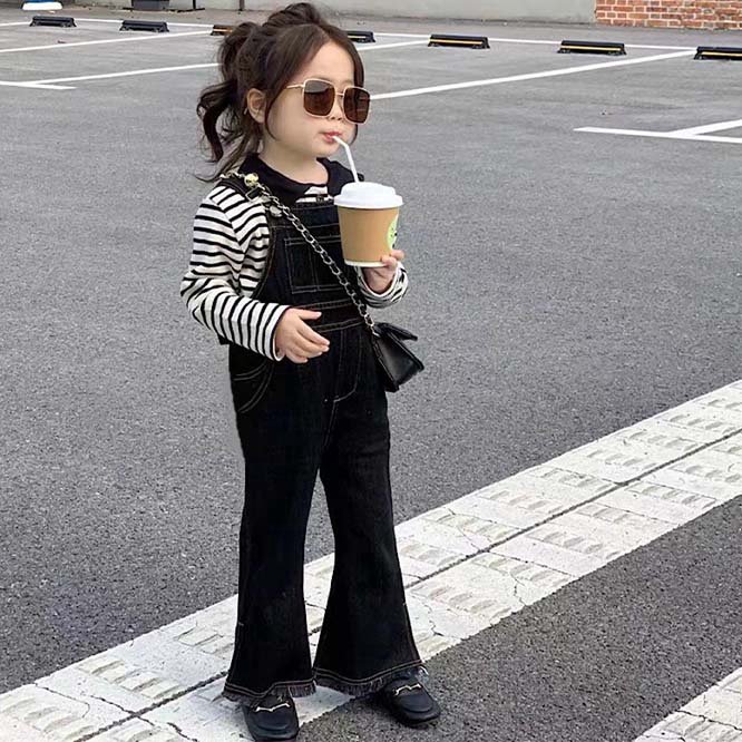 【2024春新作】韓国風子供服 ベビー服 キッズ 男女兼用 デニム オーバーオール サロペットOR長袖シャッツ