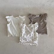 【2023夏】韓国風子供服 ベビー服 キッズ 女の子  ノースリーブ トップス Tシャツ