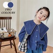 【春秋新作】韓国風子供服 ベビー服 キッズ  女の子　カジュアル  長袖　トップス　シャツ