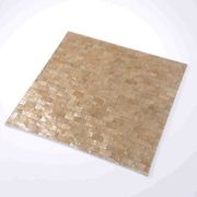 アウトレット商品！  シェル ランチョンマットgold スクエア 3点  ディスプレイ・店内用
