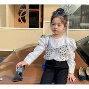 子供服春秋服★女の子長袖シャツ ★ファッションシャツ ★韓国風子供春秋服★90-140