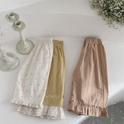 2025春新作 INS風ベビー女の子レース付きORフリル付きロングパンツ