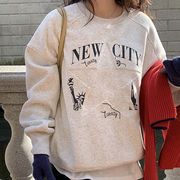 【冬服】韓国風レディース服　　カジュアル　体型カバー　パーカー