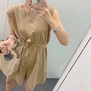 【春新作】韓国風レディース服 レディース　おしゃれ　ノースリーブトップス　セットアップ