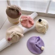 キッズ 子供用 帽子 キャップ   ベレー帽 ビーニー ニットキャップ